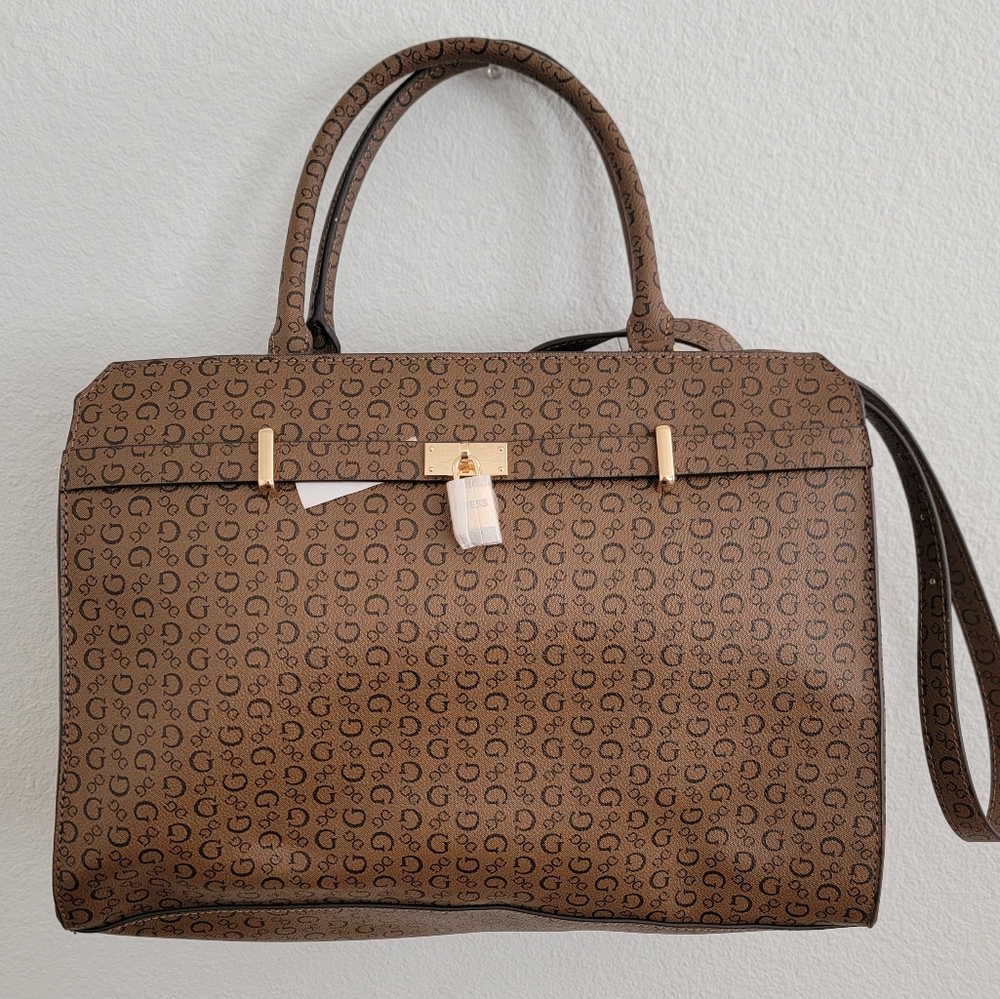 Guess Monogram Signature Satchel